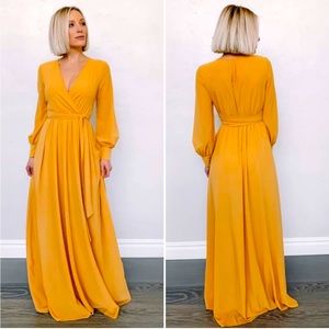 NWT Baltic Born Mustard Lydia Maxi Dress